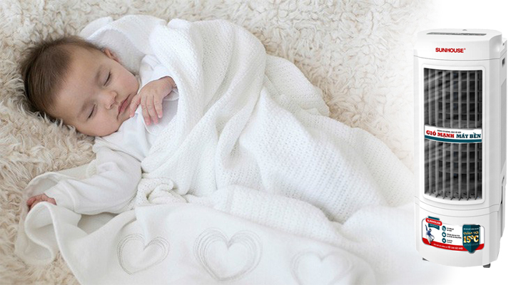 Có nên dụng quạt điều hòa cho trẻ sơ sinh